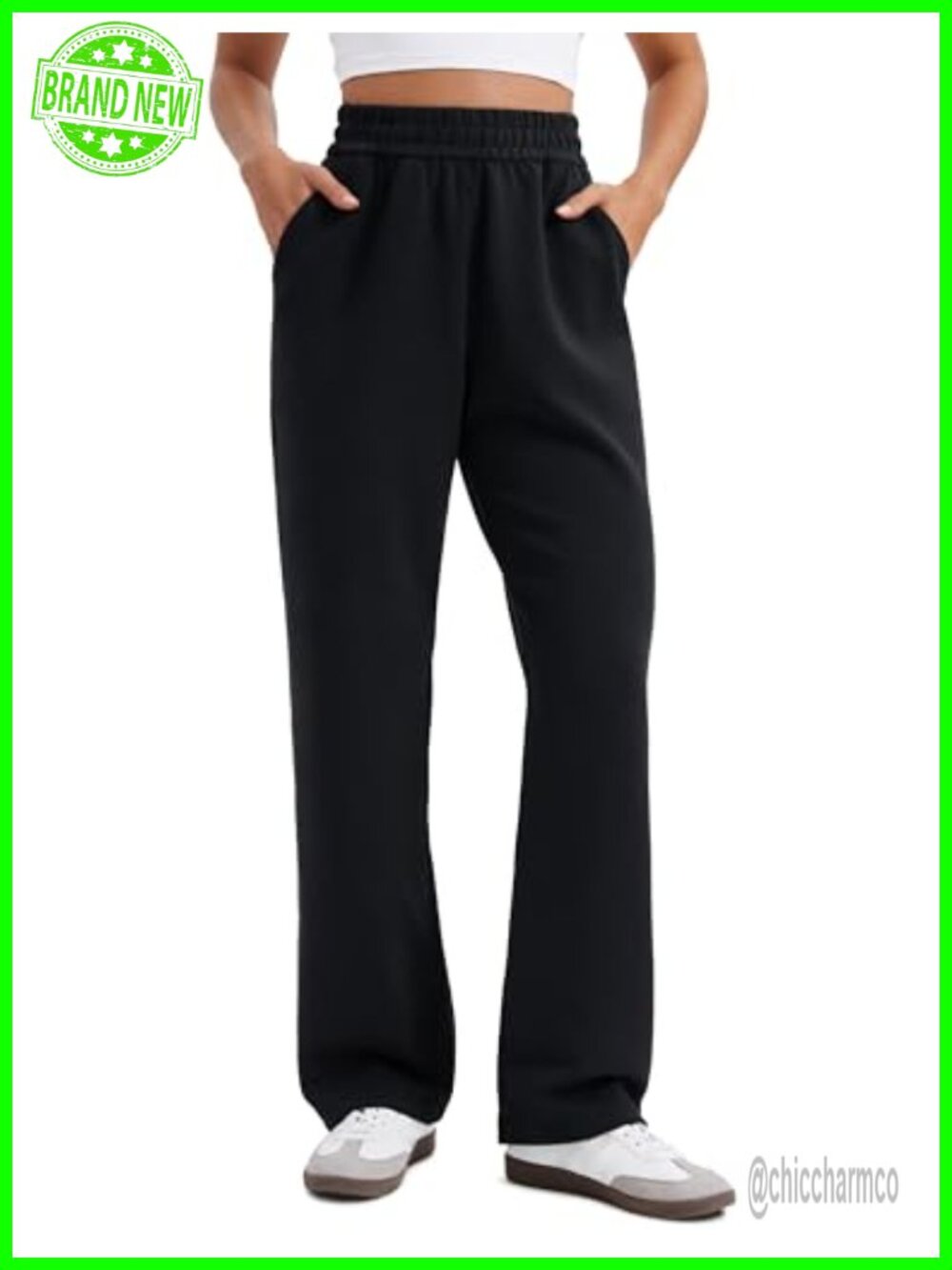 SoftAura Straight Leg Sweatpants High Rise Relaxed Fit 30"